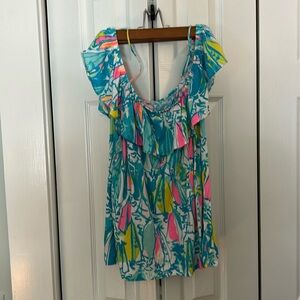 Large Lily Pulitzer off shoulder top
